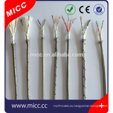 MICC cable de compensación de termopar trenzado / sólido tipo k